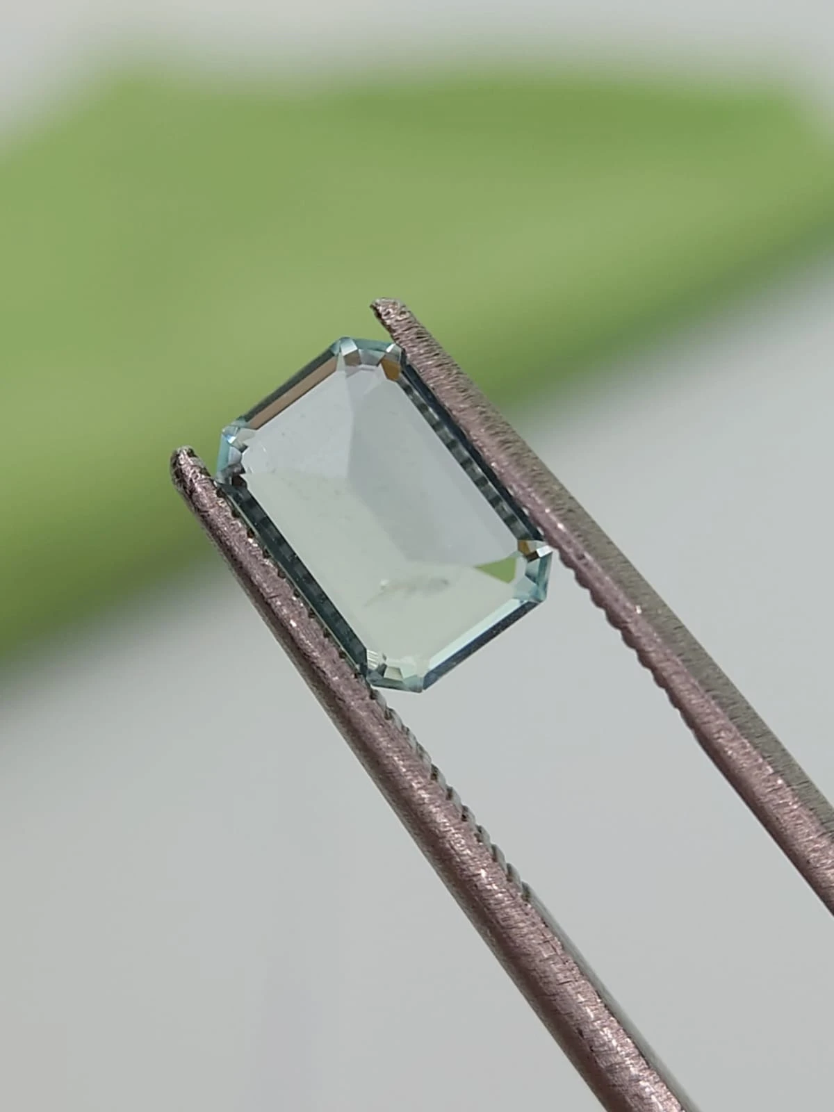 1.32ct Natural Aquamarine Emerald Cut From Nigeria — view 5